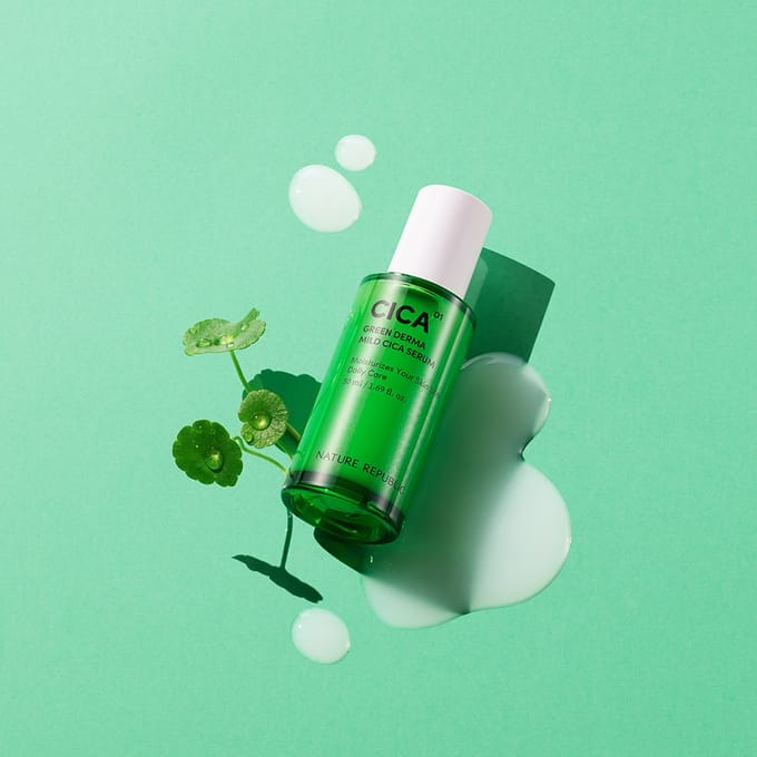 Cica D1, Green Derma Milde Cica Serum, 50ml(1.69 fl oz) green