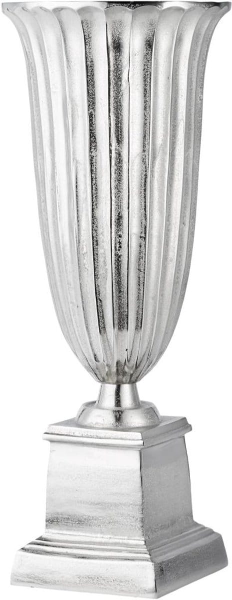Michael Noll - Vaas - XL Kelkvaas - Zilver - Aluminium - 68 cm