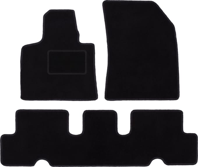 Zwarte veloursmatten voor: Citroen C4 Spacetourer minivan (2013-2018)