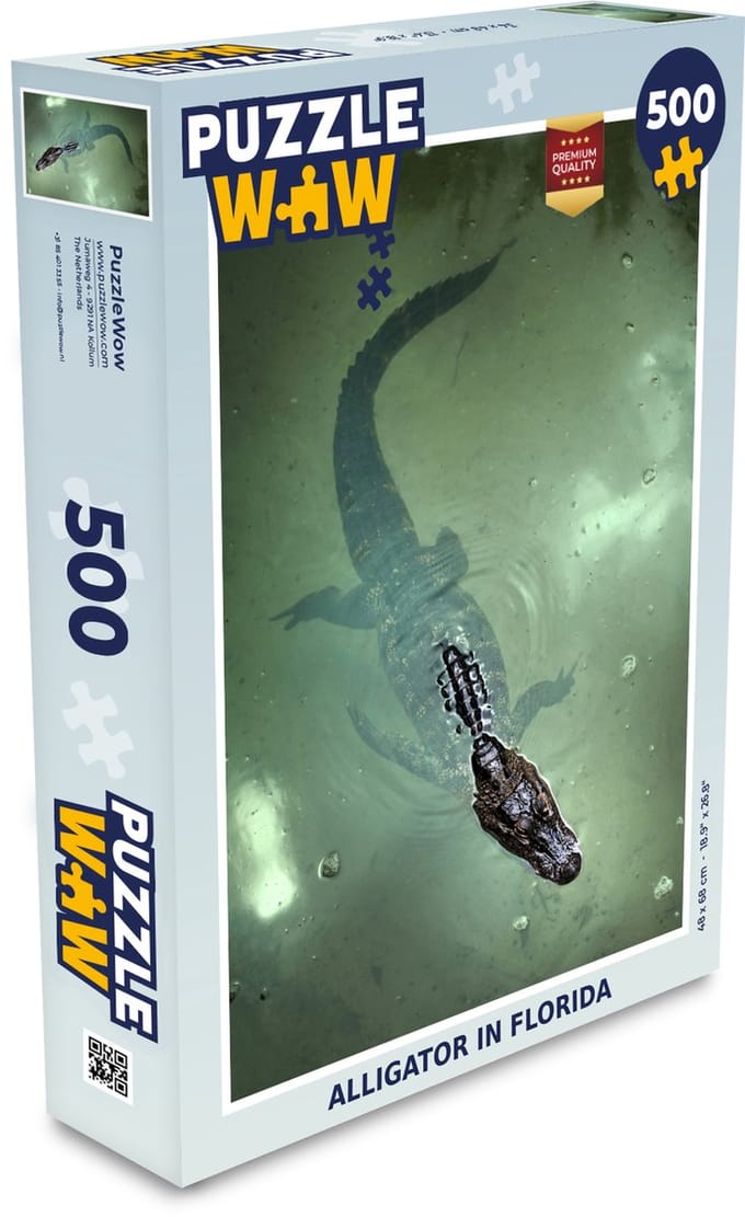 Puzzel Alligator - Florida - Reptielen - Legpuzzel - Puzzel 500 stukjes