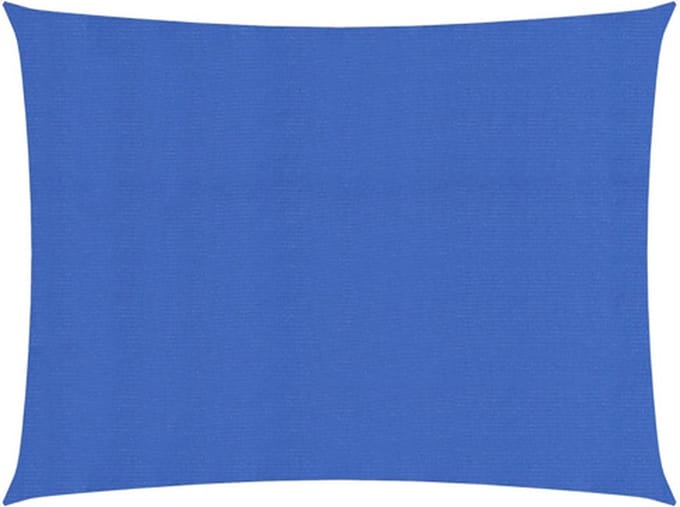 vidaXL Zonnezeil 160 g/m² 2x3 m HDPE blauw