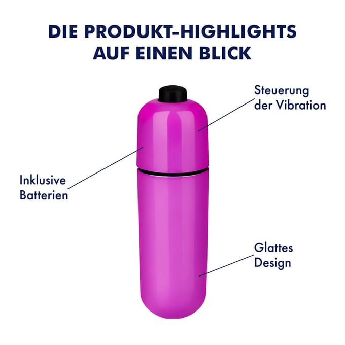 EIS, vibrator, minivibrator, classic bullet, 5,9 cm, waterdicht, inclusief batterijen