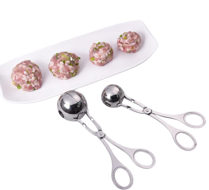 Gehaktballentang / schep voor gehaktballen, 2-pack met 2 maten