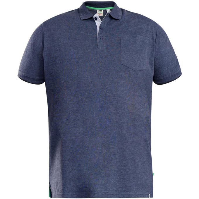 Duke Heren D555 Grant Pique Kingsize poloshirt 8XL denim