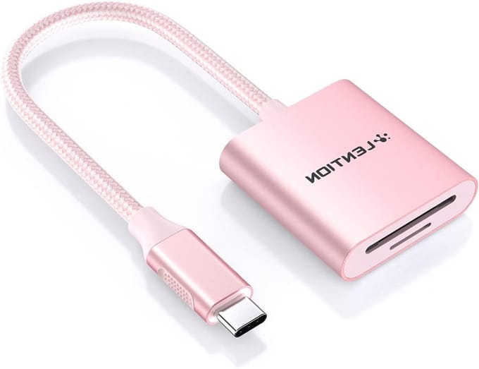 SD Kaartlezer USB C voor SD en Micro SD, Type-C Lezer voor UHS-I Kaarten, Compatibel met MacBook Pro/Air, iPad Pro en iPhone 15