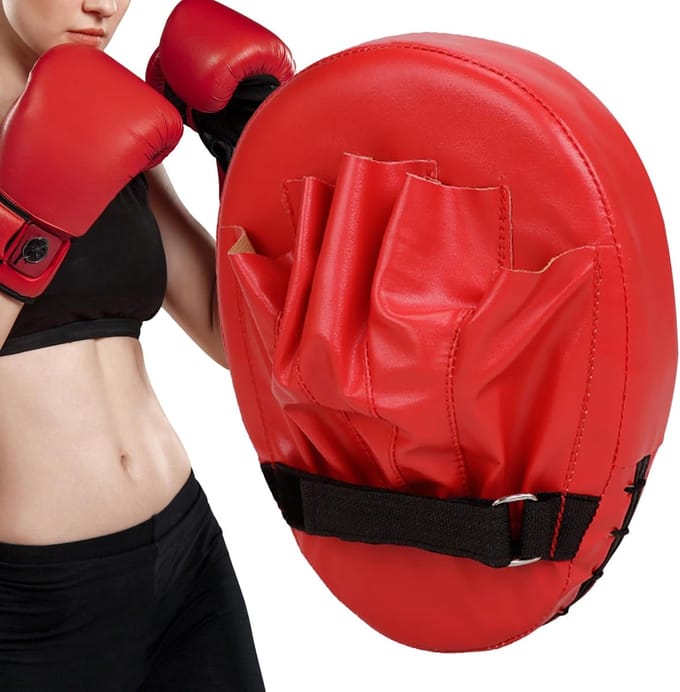 Vechtsport Kussens - Training Pad - Techniek Verbeteren - Ergonomisch Ontwerp - 24.5 x 19.5 cm - Rood