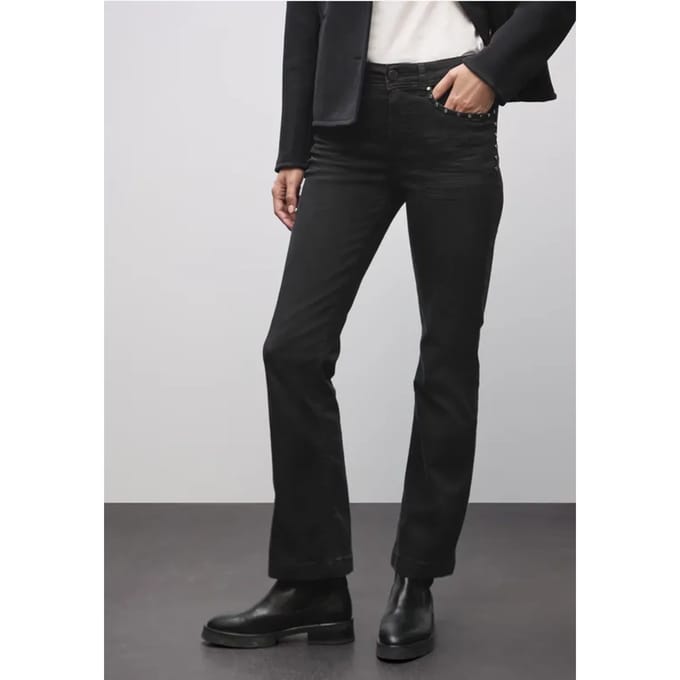 Bootcut jeans met klinknagels