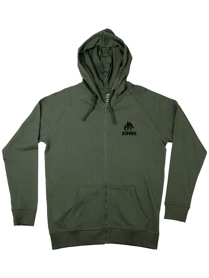 Jones Snowboards Truckee Zip Hoodie groen