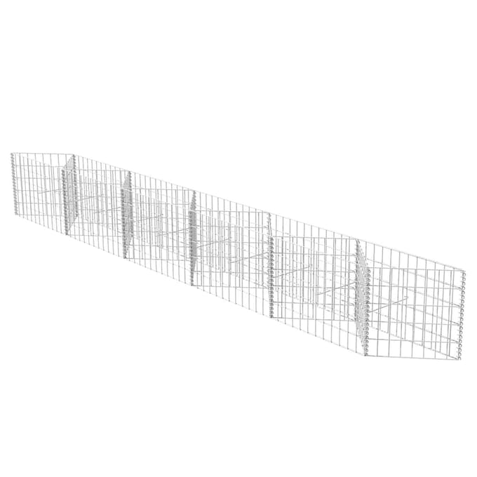 vidaXL - Gabion - mand - 300x30x50 - cm - gegalvaniseerd - staal