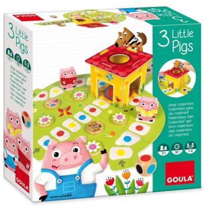 Jumbo - Goula - Drie Kleine Biggetjes - Kinderspel - Bordspel kinderen vanaf 2 jaar - Speelgoed
