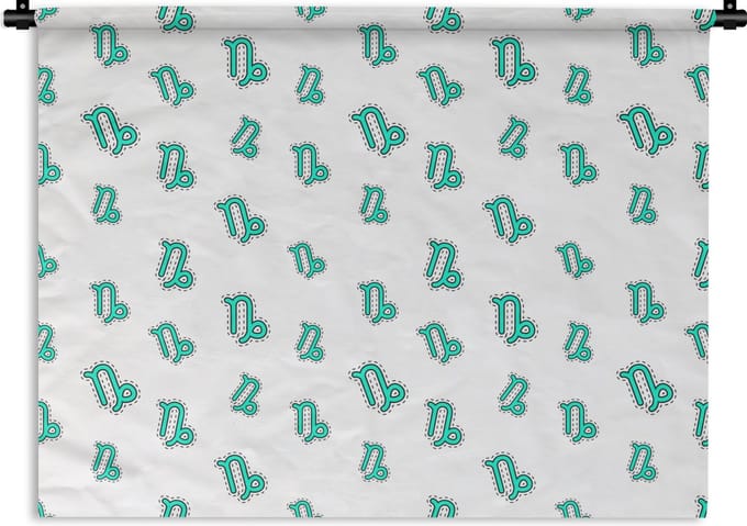 Wandkleed - Wanddoek - Steenbok - Design - Astrologie - 150x112 cm - Wandtapijt