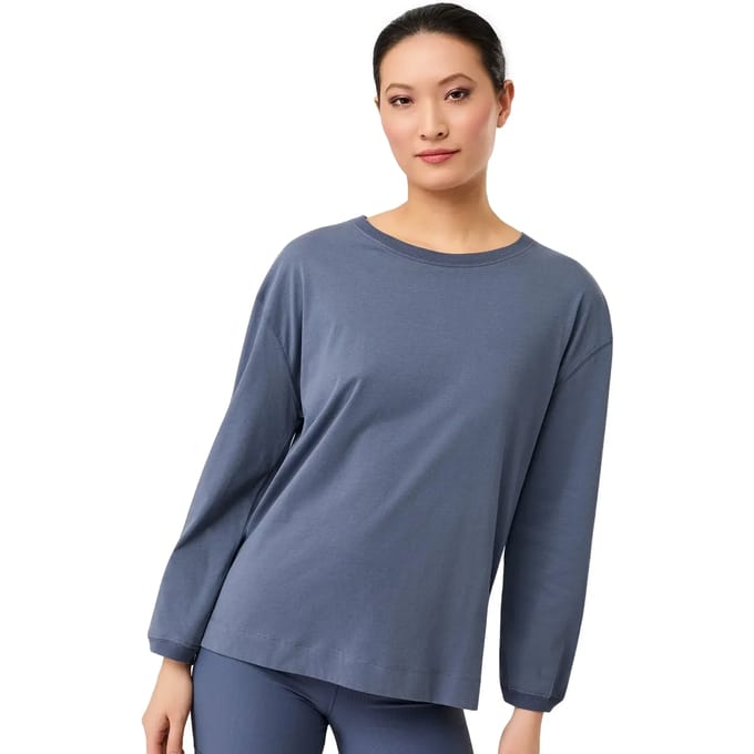 Dames-T-shirt met lange mouwen Mandala Wide