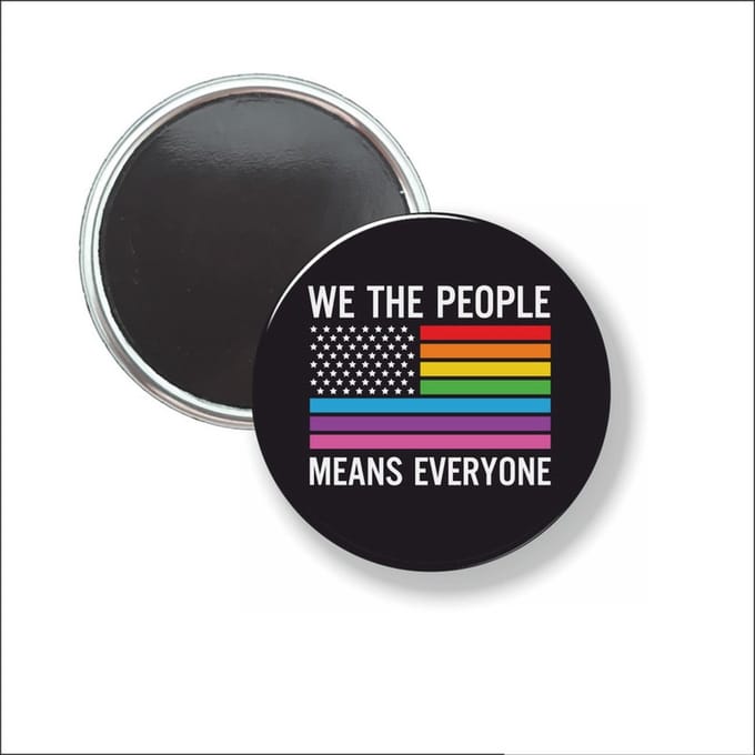 Button Met Magneet 58 MM - We The People - NIET VOOR KLEDING
