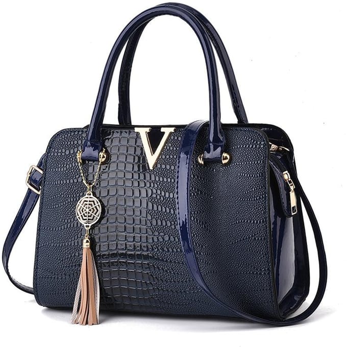 Nieuwe Tas met Stenen Print Grote Capaciteit Dames Retro Mode Draagtas Senior Sense Pendeltas .