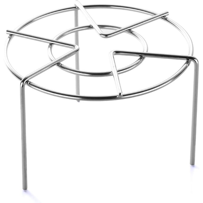 Grille de cuisson à la vapeur ronde en acier inoxydable pour autocuiseur gray
