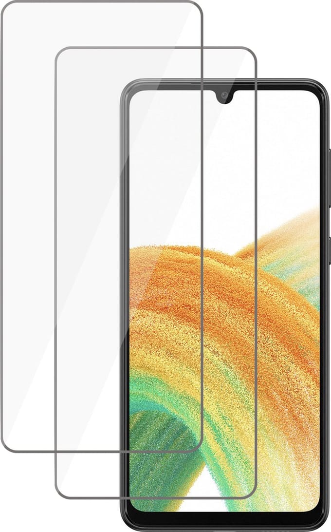 Screenprotector geschikt voor Samsung Galaxy A33 5G / A22 4G / A32 4G / A31 / M22 / M32 4G - Tempered Glass Screen Protector - 2 Stuks