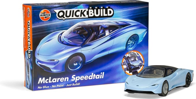 Airfix Modelbouwpakket - J6052 QUICKBUILD McLaren Speedtail Plastic - Airfix - Modelbouw