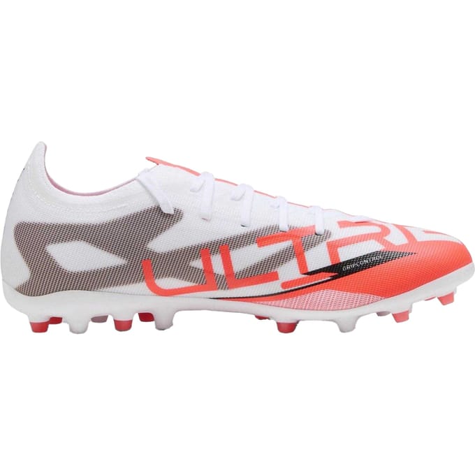 Puma Heren Ultra 5 Match Stevige Grond Voetbalschoenen (Poema Wit)