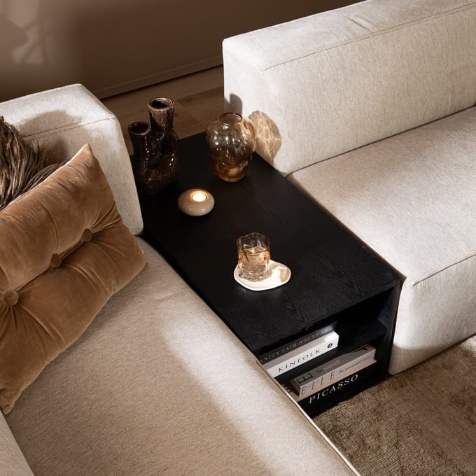 Bronx71® Tussenelement Jaxx zwart eiken 88x46 cm