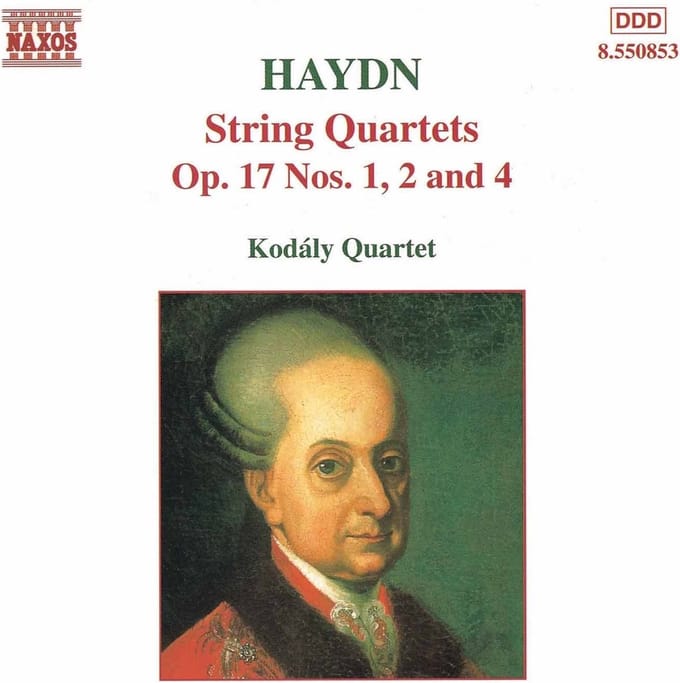 Kodály Quartet - Haydn: String Quartets Op. 17 Nos. 1, 2, 4 (CD)