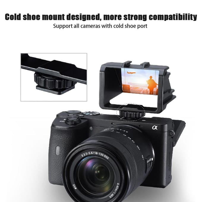 UURig ABS Compact Draagbare Camera Vlog Selfie Klapscherm Beugel voor Sony/Fuji/Nikon/Canon