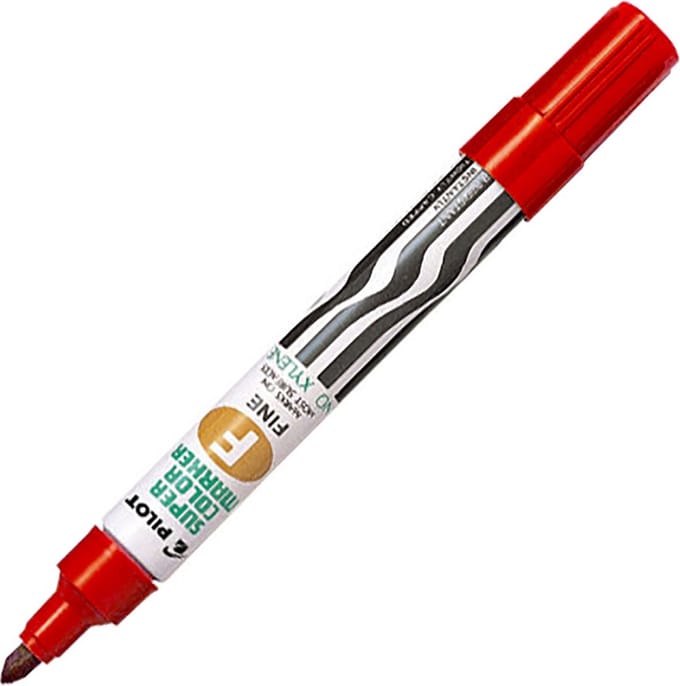 PILOT Permanent-Marker SUPER COLOR FINE, Rundspitze, rot
