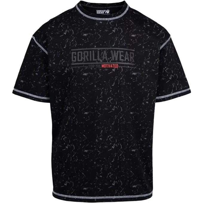 Gorilla Wear Saginaw Oversized T-shirt - Washed Black - S