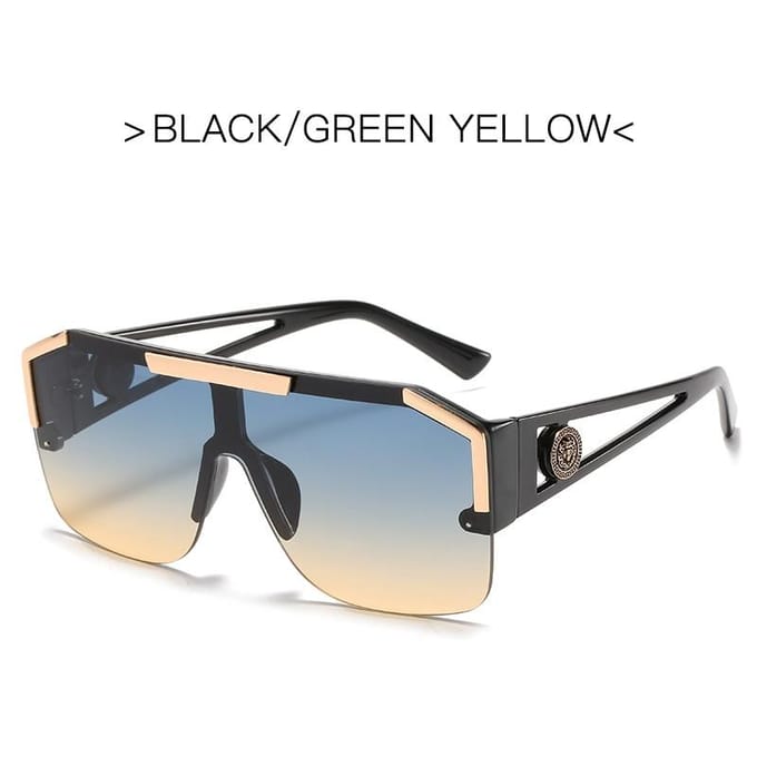 Luxe oversized zonnebril Outdoor zonnebril voor dames Mode Gradient Square Shades