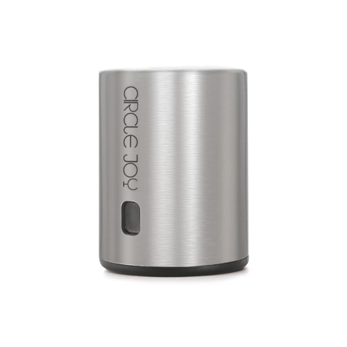 Circle Joy Smart Wine Stopper Bottle Sealer Roestvrij staal Vacuümgeheugen Wijnstopper Stopper Wijn zilver