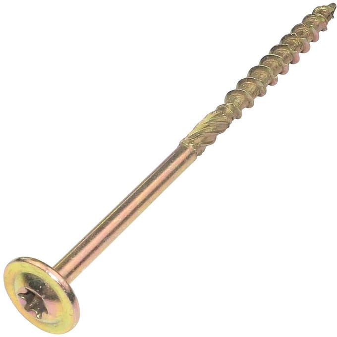Set van 50 houtschroeven Ø6x110mm met brede gewelfde kop voor veelzijdige toepassingen