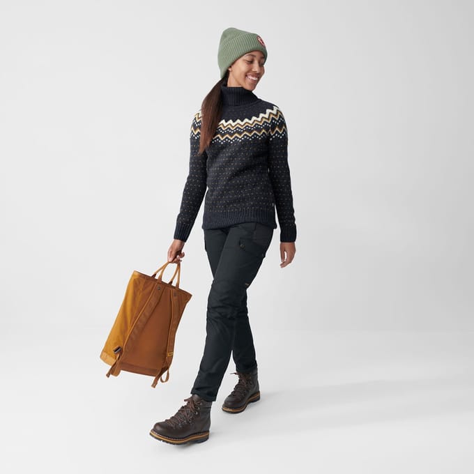 Fjallraven Övik Knit Roller Neck W Dames Outdoortrui - Maat XL