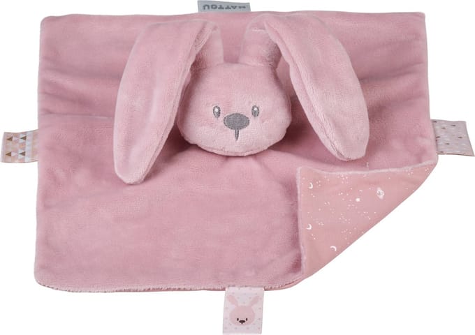 Nattou LAPIDOU Knuffeldoekje Doudou - Konijn - 27 cm - Oudroze