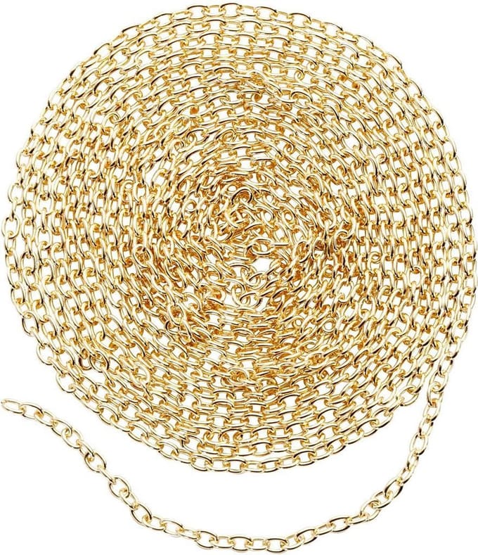 Jasseron, B: 2 mm, verguld, 2 m/ 1 doos
