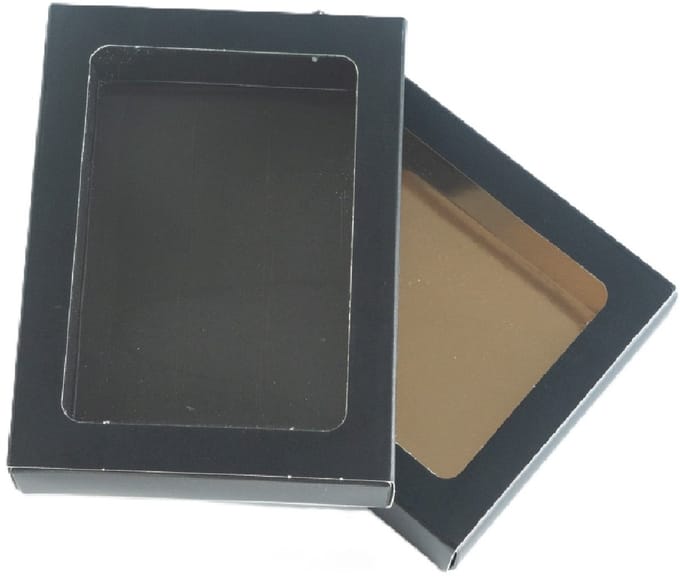 Chocoladeletterdoos GK7 Zwart / Goud 26st