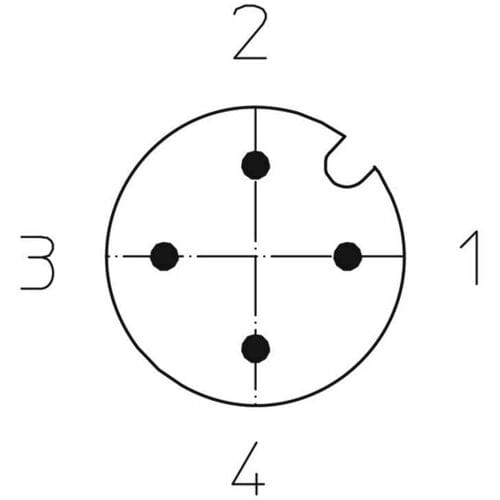 Lutronic 1084 Sensor/actuator connector, geassembleerd M12 Aantal polen (sensoren): 4 Stekker, recht 5.00 m 1 stuk(s)