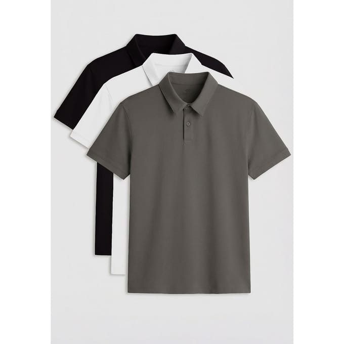 Heren Katoen-Elastan Polo T-Shirt