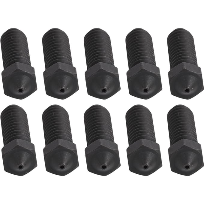 10 Stuks 3D Printer Nozzle Vervanging voor Anycubic Kobra 3 3 Combo S1 S1 Combo 3D Printer Gehard gray