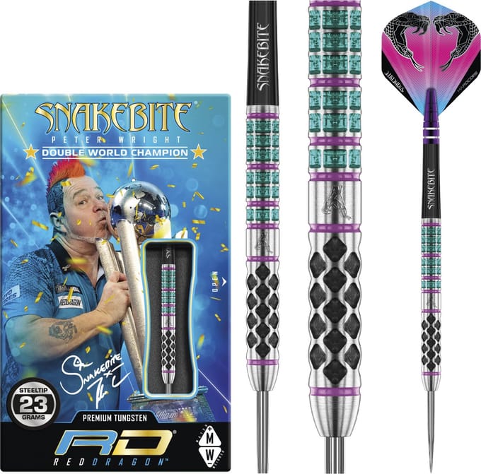 Red Dragon Peter Wright Supa Venom 90% - Dartpijlen