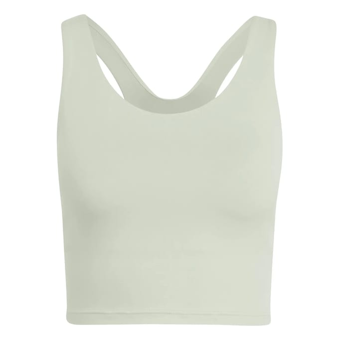 Adidas Performance All Me Medium Support Tanktop-Beha - Dames - Groen