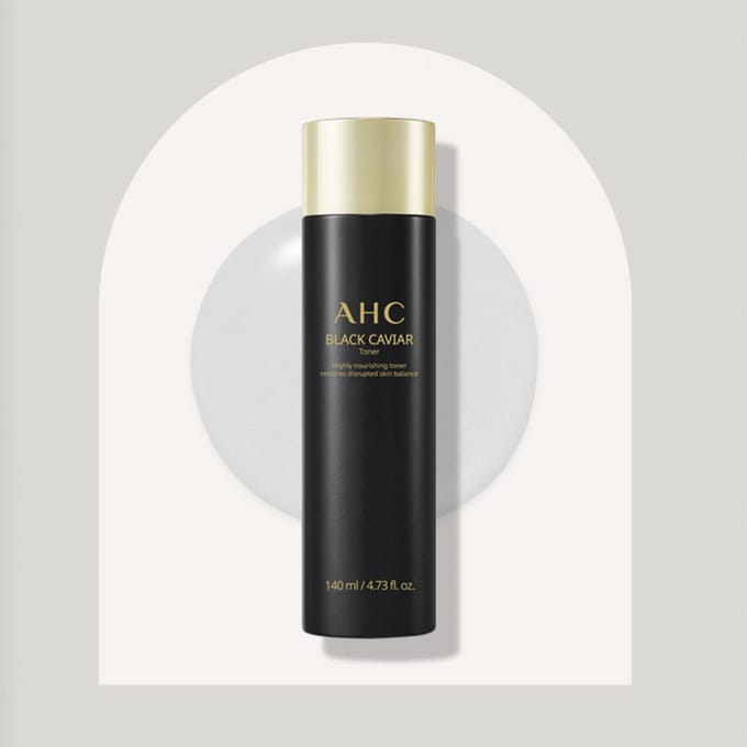 AHC Black Caviar Toner 140ml black