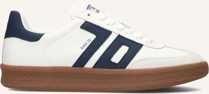 BACK70 Double Sneakers - Leer - Heren - Wit - Maat 40