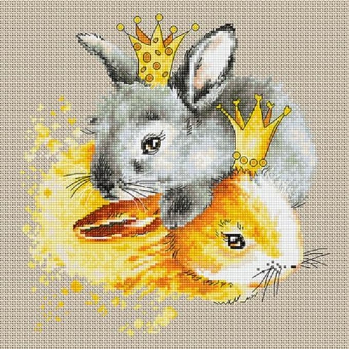 Borduurpakket BUNNIES - KONIJNEN - LUCA-S