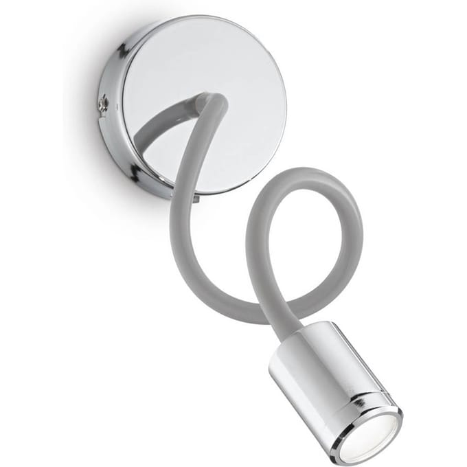 Ideal Lux LED wandlamp Focus 1, chroomkleurig, 55 cm