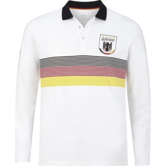 Jan Vanderstorm herren Fan Polo - 52/54 - wit - Plus Size
