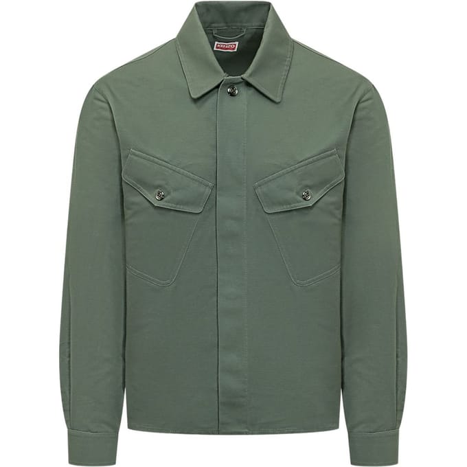 Kenzo jas- shirt zakken man groen