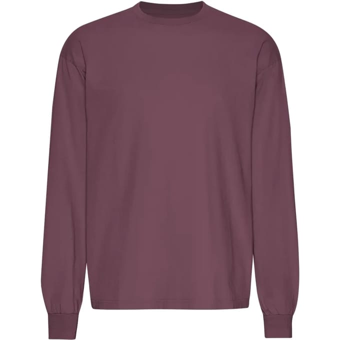 T-shirt met oversized lange mouwen Colorful Standard Organic Dusty Plum