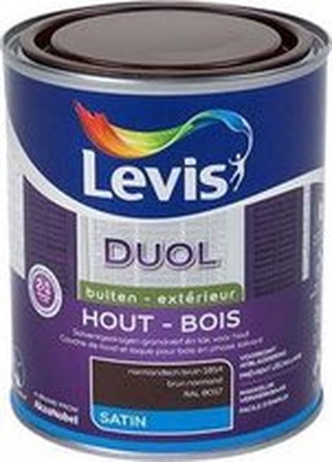 Levis - Duol Hout Buiten Satin - Normandisch Bruin - 0,75 L