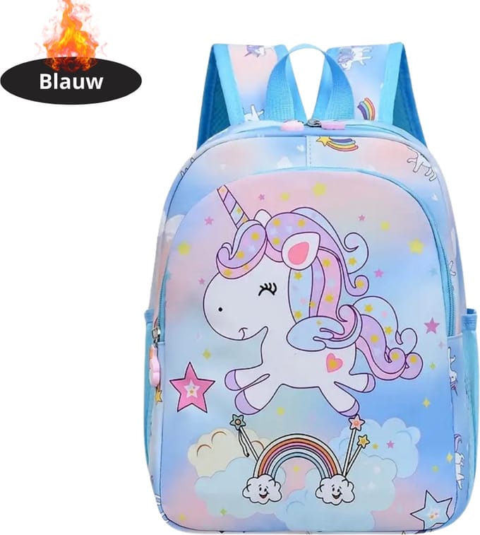 Nivard Rugzak - Meisje - Jongens - Backpack - Schooltas - Laptoptas - Blauw