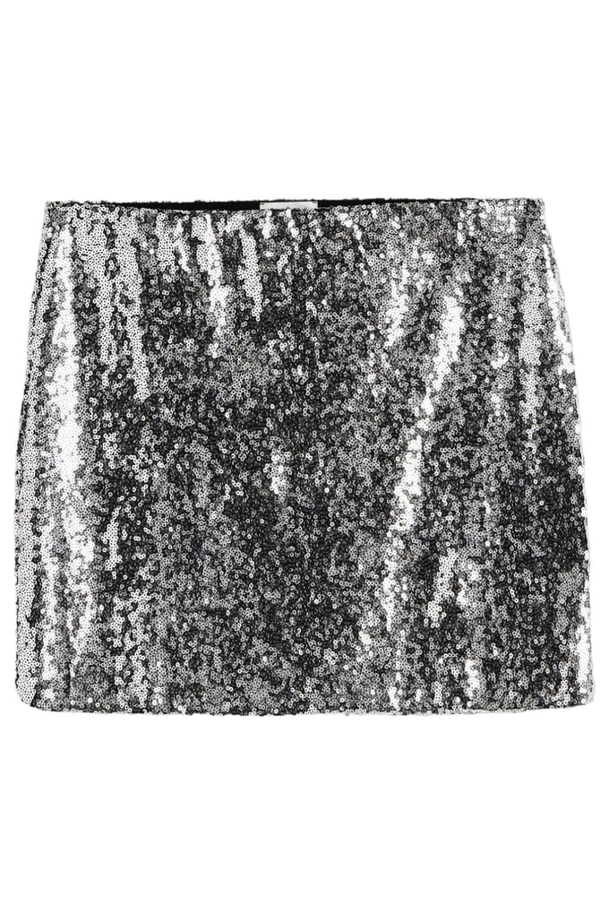 Mikuta The Dark Mini Sequin Skirt Dark Silver Größe: S | Miniröcke Outlet | Damen | Grau
