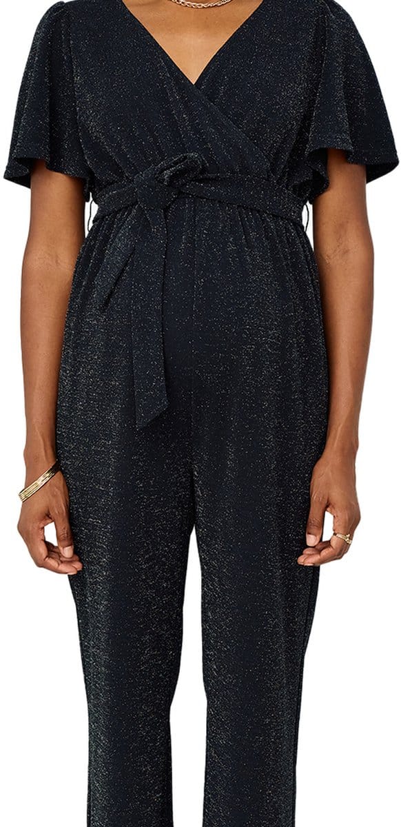 Vertbaudet Jumpsuit voor zwangerschap en borstvoeding van glitterend fluweel / velours